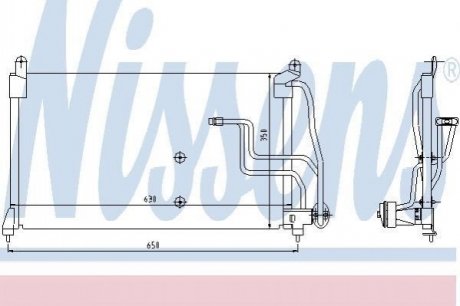 Конденсер VAUXHALL CALIBRA(90-)2.0 i(+)[OE 1850 036] NISSENS 94190