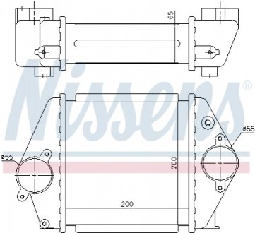 Інтеркулер MAZDA 6 (GG, GY) (02-) 2.0 DI NISSENS 96570