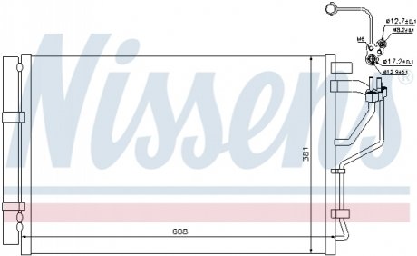 Радіатор кондиціонера First Fit NISSENS 940268