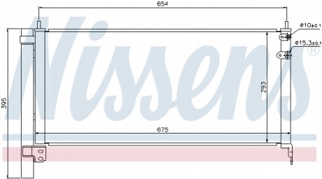 Конденсер TY PRIUS(09-)1.8 HYBRID(+)[OE 88460-47150] NISSENS 940175