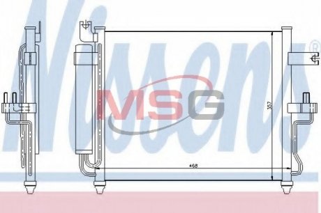 Конденсатор, кондиционер NISSENS 94452