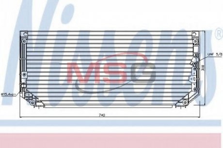 Конденсер TY COROLLA(97-)1.3 12V(+)[OE 88460-12480] NISSENS 94515