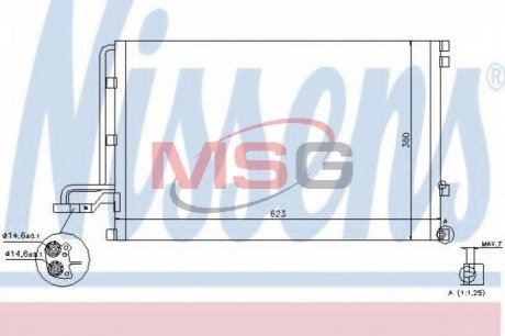 Конденсер VOLVO C 30(06-)2.4 i 20V(+)[OE 30647931] NISSENS 940087