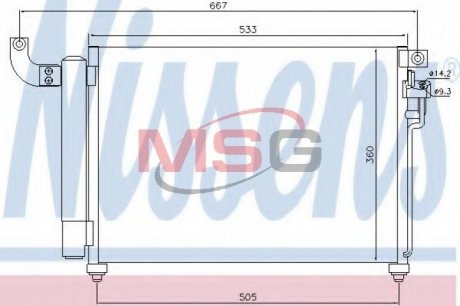 Конденсатор, кондиционер NISSENS 940003