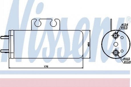 Осушитель PT 206(98-)1.1 i(+)[OE 6455.W8] NISSENS 95316