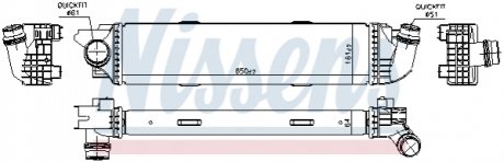Радіатор інтеркулера NISSENS 96149