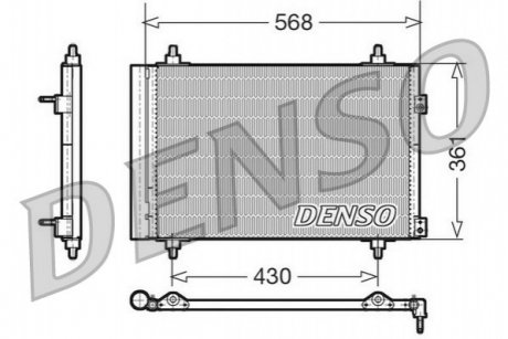 Радіатор кондиціонера DENSO DCN07008