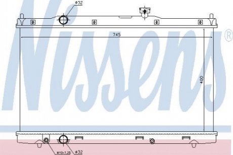 Радіатор охолодження NISSENS 681376