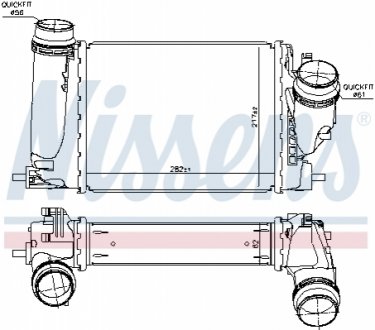 Радіатор інтеркулера NISSENS 961121