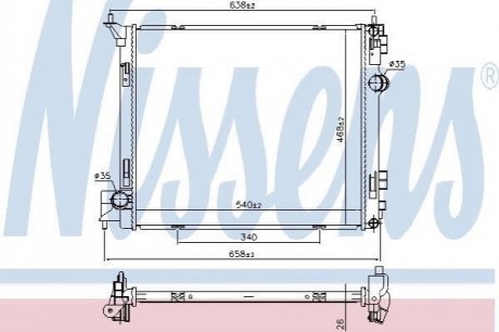 Теплообменник NISSENS 68788