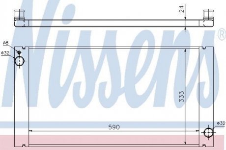 Радіатор охолодження NISSENS 69705