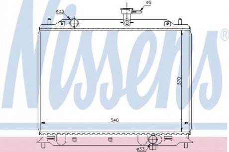 Радіатор охолодження NISSENS 66666