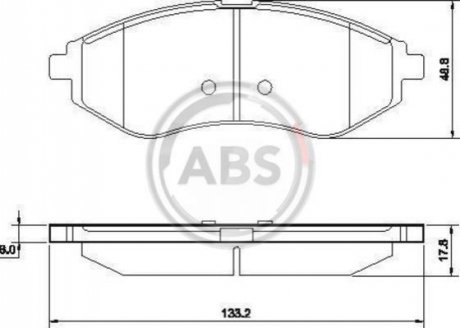 Колодки тормозные 1 A.B.S. 37352