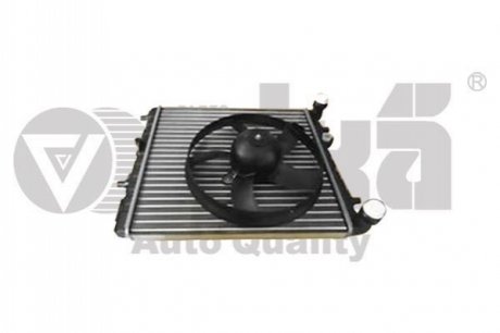 Радиатор с вентилятором охлаждения Skoda Fabia (99-08,08-14),Rapid (12-),Roomster (06-15)/VW Polo (0 Vika 11210140801