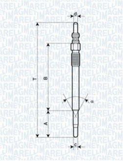 Свічка розжарювання MAGNETI MARELLI 062900029304