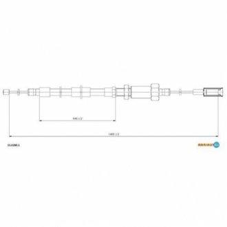 Трос ручного гальма ADRIAUTO 11.0280.1