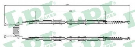 Трос LPR C0549B