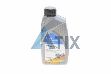 Трансмиссионное масло Gear Oil 5/4 GL-5 75W-90 полусинтетическое 1 л Delphi 25067150