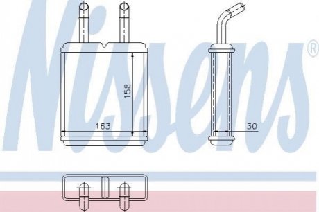 Теплообменник, отопление салона NISSENS 77621