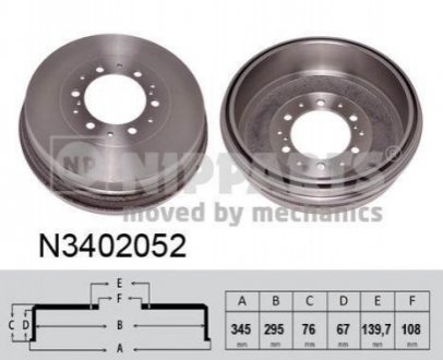 Гальмівний барабан NIPPARTS N3402052