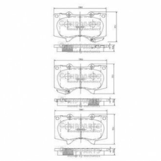 Гальмівні колодки NIPPARTS J3602109 (фото 1)