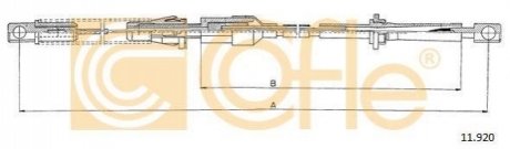 Трос акселератора COFLE 11.920
