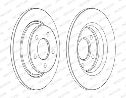 Гальмівний диск FERODO DDF1546C