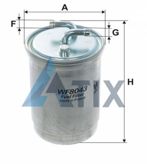 Фильтр топливный Honda ACCORD VI (CH, CK, CG) (99-02) WIX WIX FILTERS WF8043