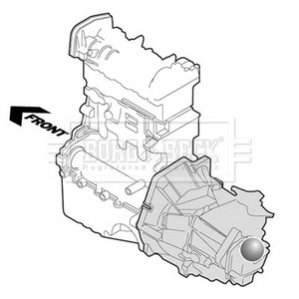 Подушка коробки BORG & BECK BEM3280