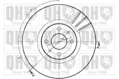 Гальмiвнi диски QUINTON HAZELL BDC3766