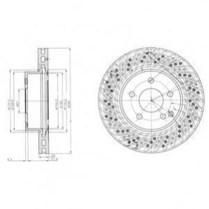 Тормозной диск Delphi BG4142C