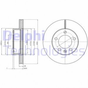 Диск гальмівний Delphi BG4328