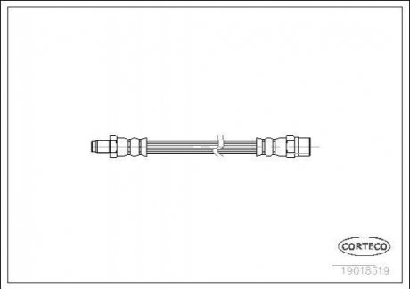 Тормозной шланг CORTECO 19018519