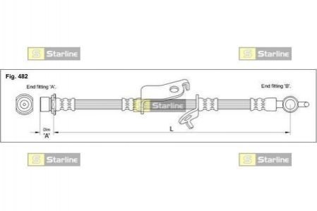 Гальмівний шланг STARLINE HA ST.1183