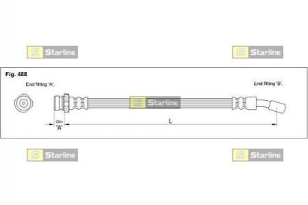 Гальмівний шланг STARLINE HA ST.1224