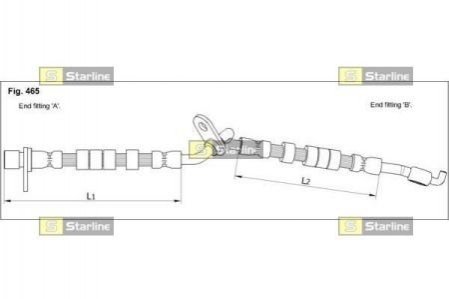 Гальмівний шланг STARLINE HA ST.1250