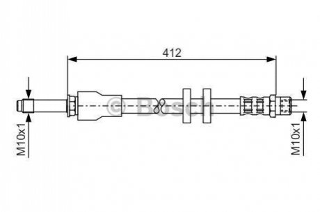 Гальмівний шланг BOSCH 1987481021 (фото 1)