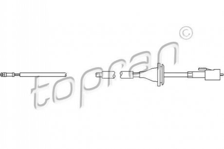 Трос спідометра TOPRAN / HANS PRIES 103336