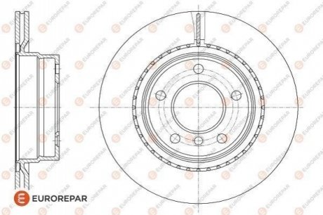 ДИСК ГАЛЬМІВНИЙ EUROREPAR 1618888480 (фото 1)