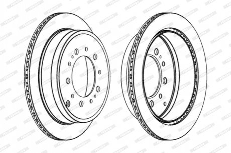 Гальмівний диск FERODO DDF1799C-1