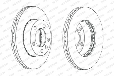 Гальмівний диск FERODO DDF1974C-1