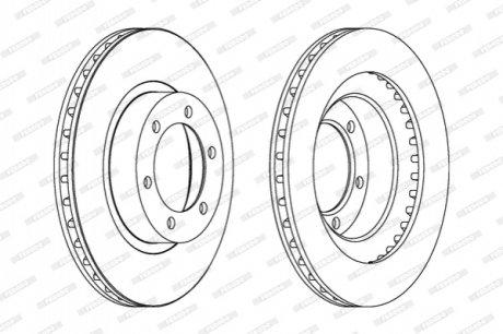 Тормозной диск FERODO DDF1594C