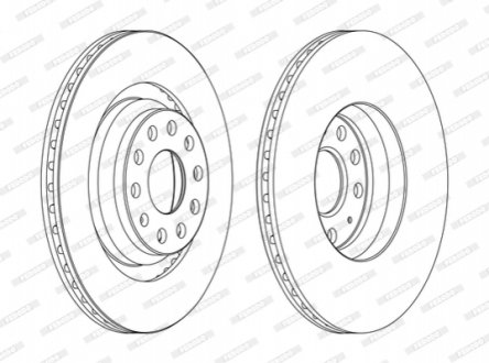 Гальмівний диск FERODO DDF1503C (фото 1)