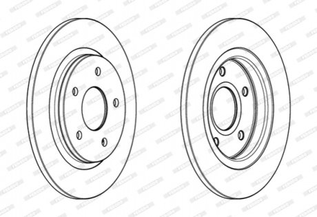 Гальмівний диск FERODO DDF1808C