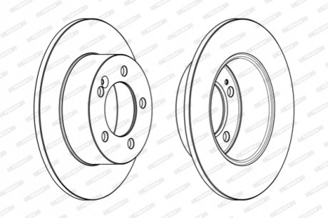 Тормозной диск FERODO DDF1976C