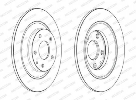 Гальмівний диск FERODO DDF2609C