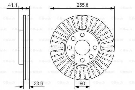 Диск тормозной BOSCH 0986479R76