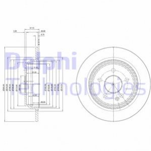 ТОРМОЗНИЙ ДИСК Delphi BG4063C