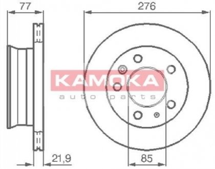 Тормозной диск KAMOKA 103306 (фото 1)