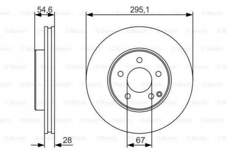 Тормозной диск BOSCH 0986479R99 (фото 1)